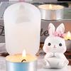 Cute Rabbit Silicone Mold Diy Fudge Baking Little White Rabbit Mousse Cake Mold
