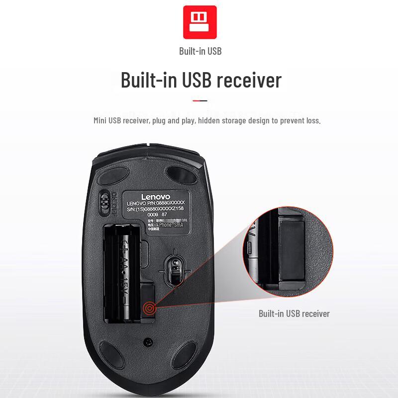 Lenovo KN101 Wireless Keyboard and Mouse Combo