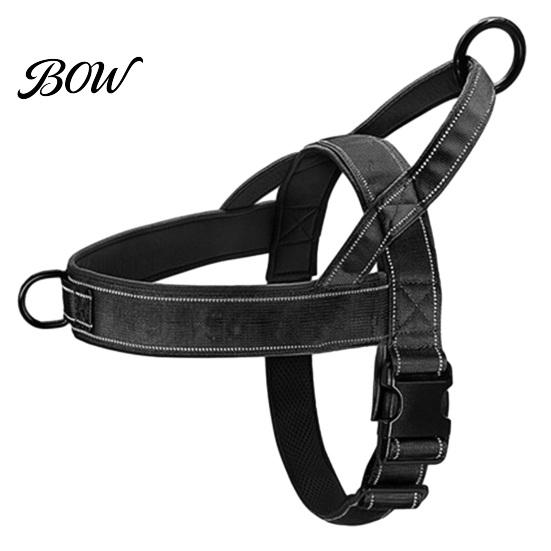 No-Pull Dog Harness with Handle, Adjustable Reflective Harness, Heavy-Duty Padded Nylon for Medium Large Dogs Walking Training Easy On Off