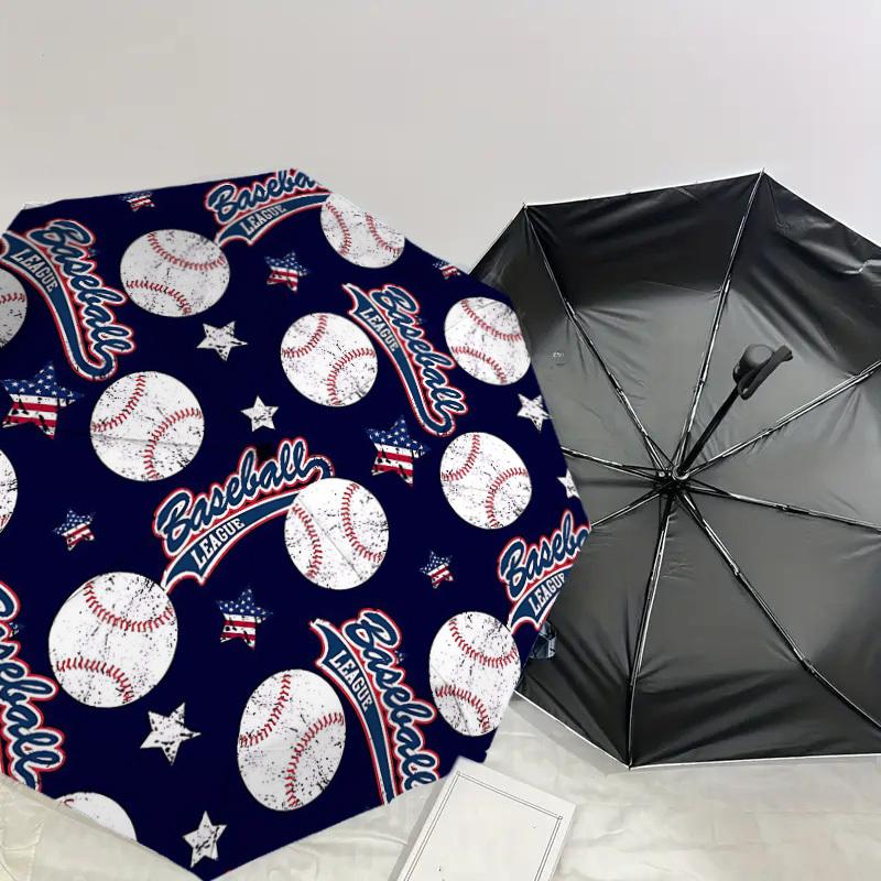 1PC Baseball League Umbrella-8-Rib Reinforced Portable Folding Travel Suitable for All Seasons Outdoor Daily Use Is an Ideal Choice -F337