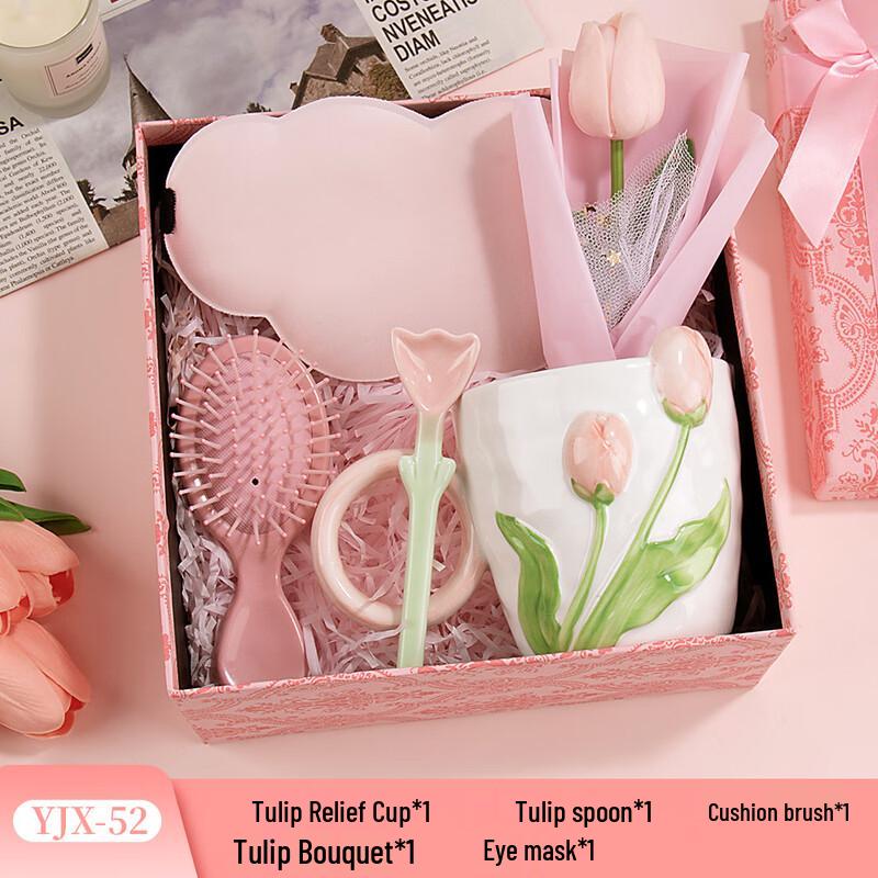 Tulip Embossed Ceramic Gift Set