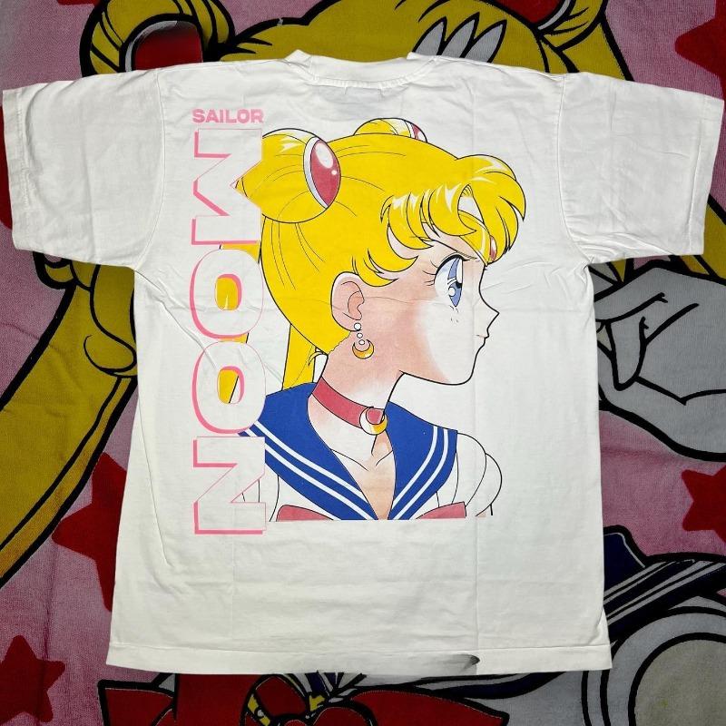 Sailor Moon Youth Japanese Anime 260g Crew Neck Short Sleeve Loose Simple Comfortable Breathable