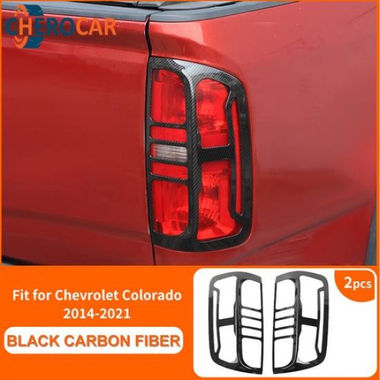 2x Taillight Taillamp Tail Light Lamp Guard Bezels For 2014- Chevy Colorado