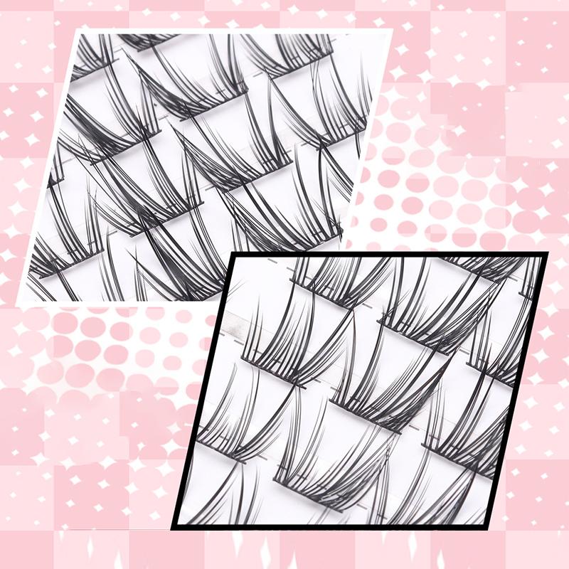 Forest Elf Series Large Capacity Eyelash Book Manga False Eyelashes Natural Long Curled Thin Fluffy Stem Segmented False Eyelash