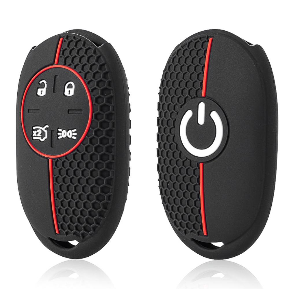 

Fashion S New For Fiat 500 500E Car Remote Key Case Silicone Chain Key Cover Holder 4 Buttons Protecor Shell Fob