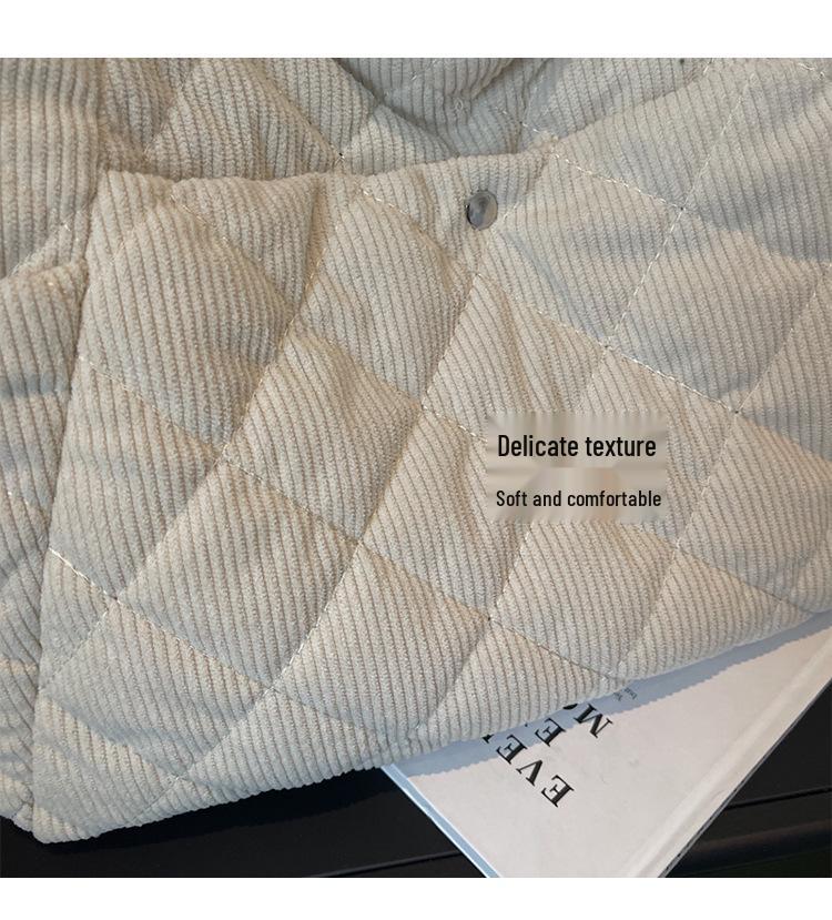 New 2026 Women's Large Capacity Diamond Pattern Tote - Fashionable, Simple Solid Color Handbag for Commuting and Everyday Use.
