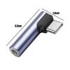 Winkel Typ Typ-C Audio Adapter Buchse Legierung 3,5mm Klinkenadapter Konverter Funktion AUX Adapter