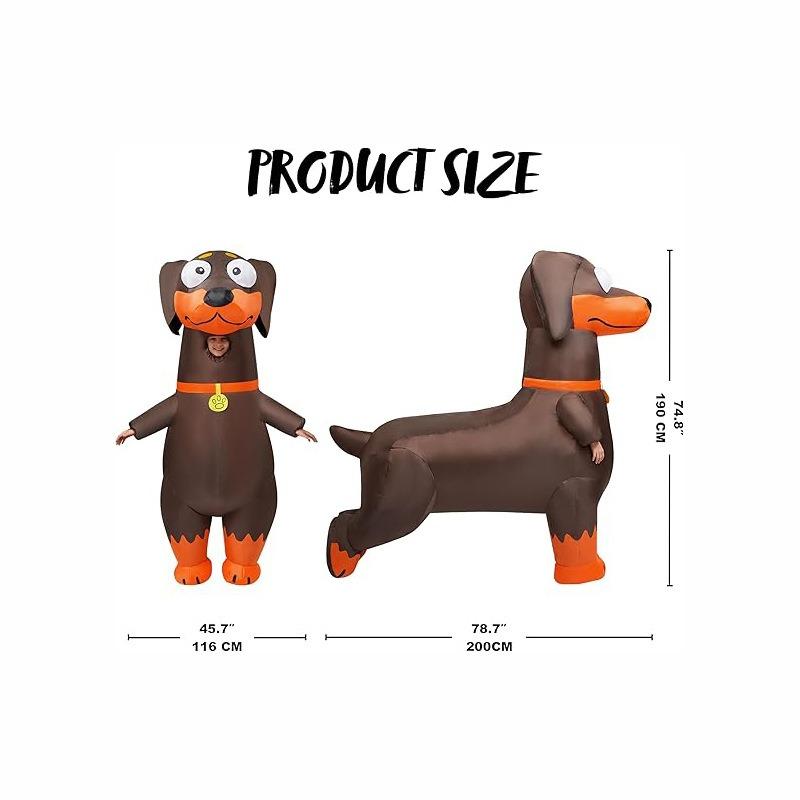 Adult mascot inflatable Halloween costume inflatable cartoon animal inflatable suit Halloween, birthday gift cosplay party