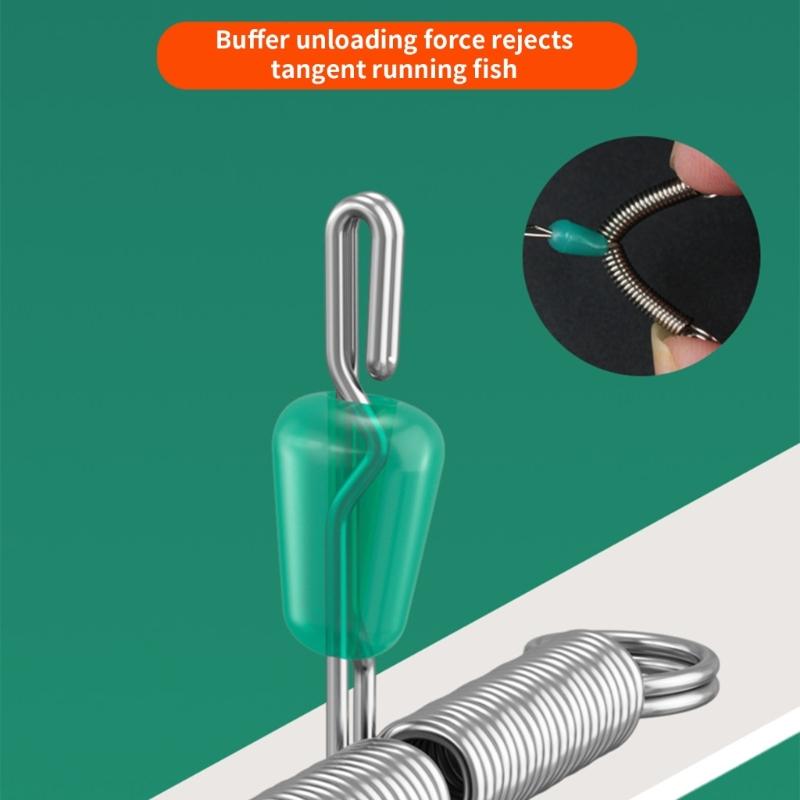 20 Stück T-Form Balancefeder Seil Leine Weltraum Verzweigung Verdrillte Linie Haken Rigs Haken Draht Arm Angelgerät