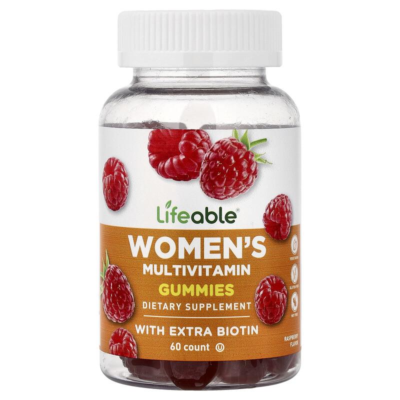 Women's Multivitamin Gummies, Raspberry, 60 Gummies