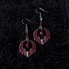 Gothic Halloween Bat Earrings