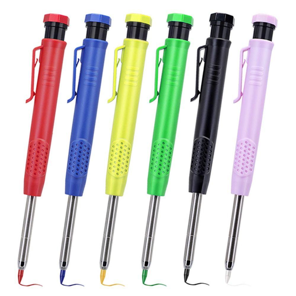 2.8mm Solid Carpenter Pencil Built-in Sharpener Mechanical Pencil  Woodworking Construction