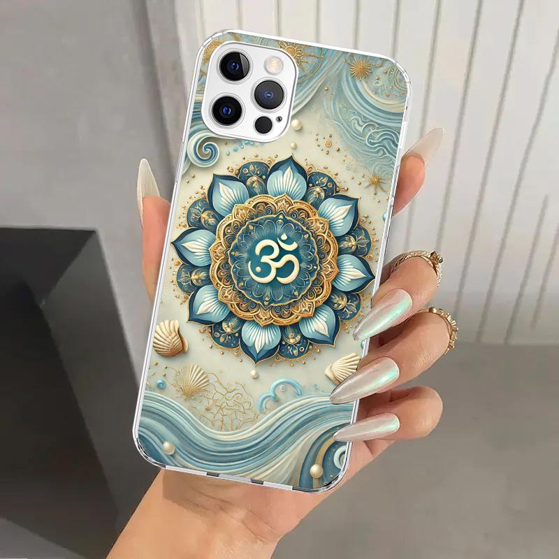 Mandala Chakra Insist Yoga Phone Case for Iphone 17 Air 16 15 Plus 14 13 Mini 12 11 Pro Max 16E 7 8 SE 2020 Soft Funda Print She