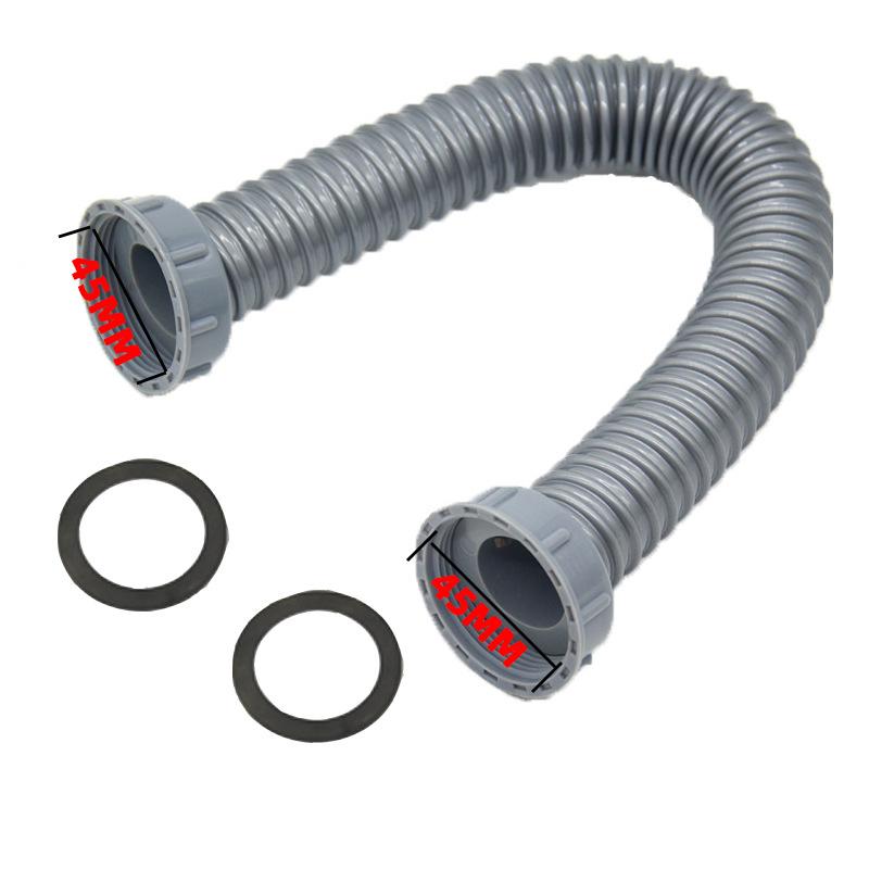 Universal Double Head Kitchen Sink Drain Hose (Extension) - Stretchable Flexible Pipe For Double Bowl