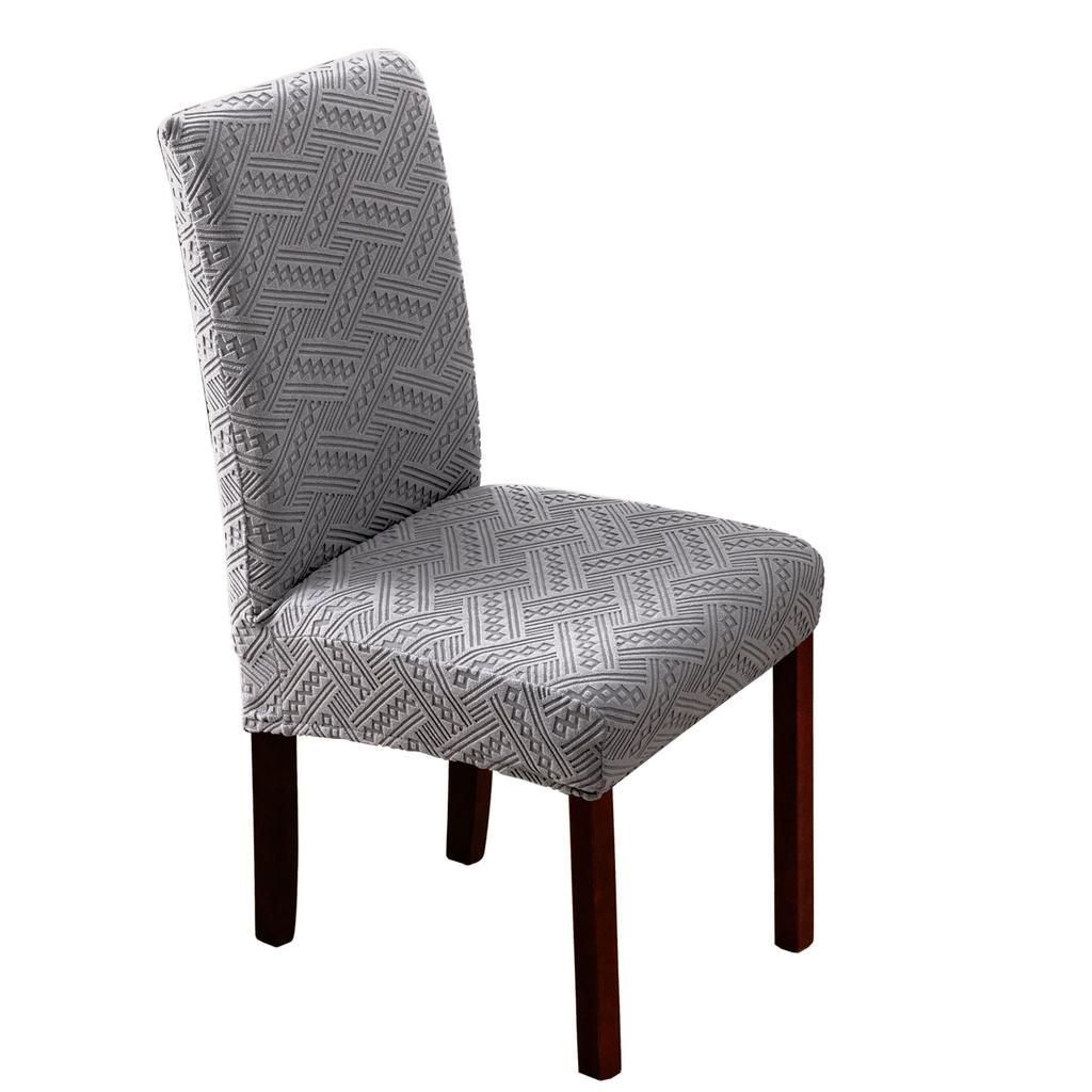 Geometric Jacquard Conventional Universal Chair Cover Knitted Elastic Household Dustproof and Stain-proof Cover Hotel Banquet Chair Cover