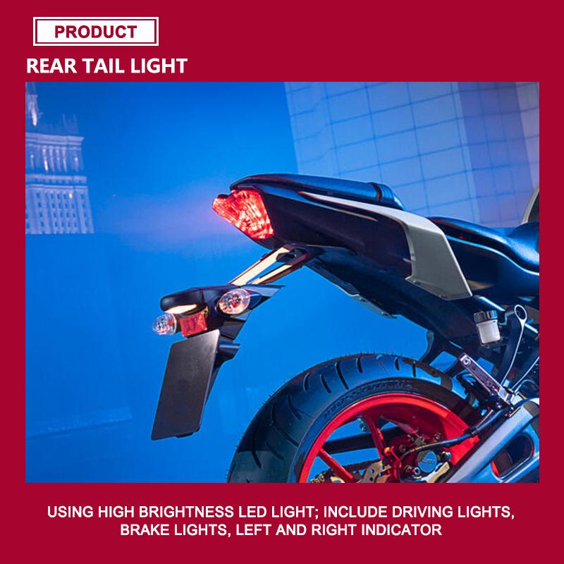 For YAMAHA FZ07 MT07 Motorcycle Rear Taillight LED Tail Light Brake Turn Signal Lamp Integrated MT-07 FZ-07 2021 2022 2023
