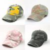 Cotton Washable Camouflage Baseball Cap With Curved Brim For Summer Casual Wear