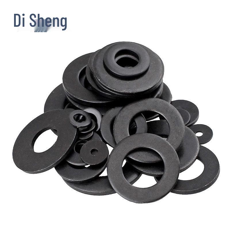 304 Stainless Steel Black Zinc Flat Washer Round Spacer (M2-M10)