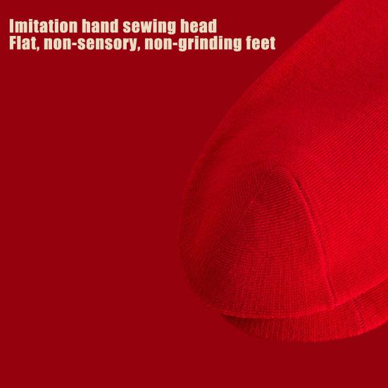 1 Pair Unisex New Year Red Socks Chinese Dragon Snake Embroidery