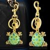 Summer Frog Bag Decor Alloy Gold Silver Keyring Fashion Accessory For Women