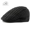 Retro Wool Beret Women's Autumn and Winter Knitted Hat Fleece Warm Cap Casual Forward Hat Men
