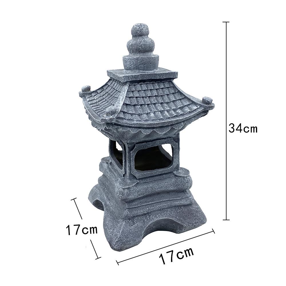 

Солнечный японский каменный фонарь-пагода для сада и двора
