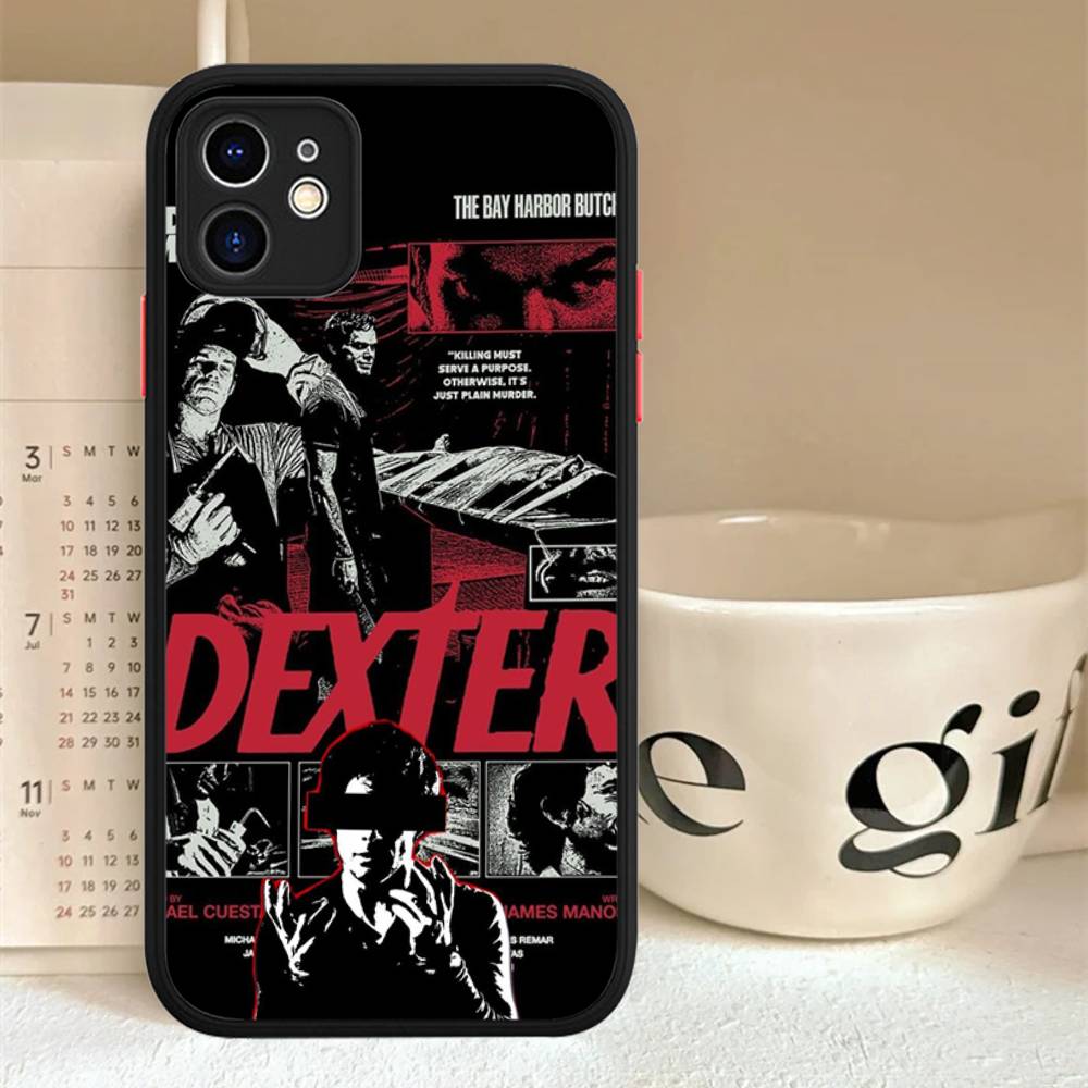Dexter Morgan Phone Cases For IPhone 16 15 14 Plus 13 12 11 Pro Max Matte Oft Bumper Phone Cover
