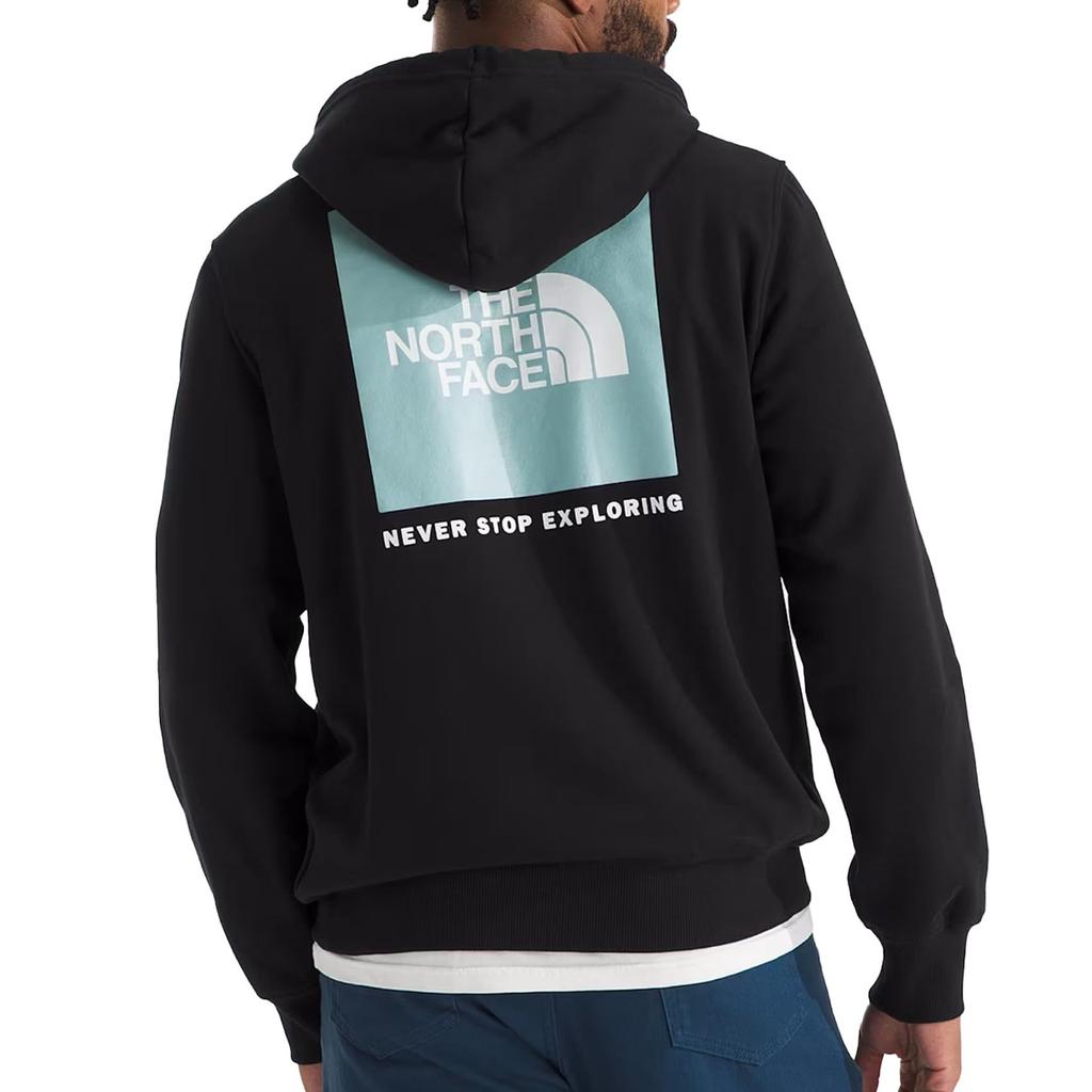 The North Face Box NSE TNF Print with Back Print and Box Size Small Men's Hoodie, Black/Art Logo, [Used]