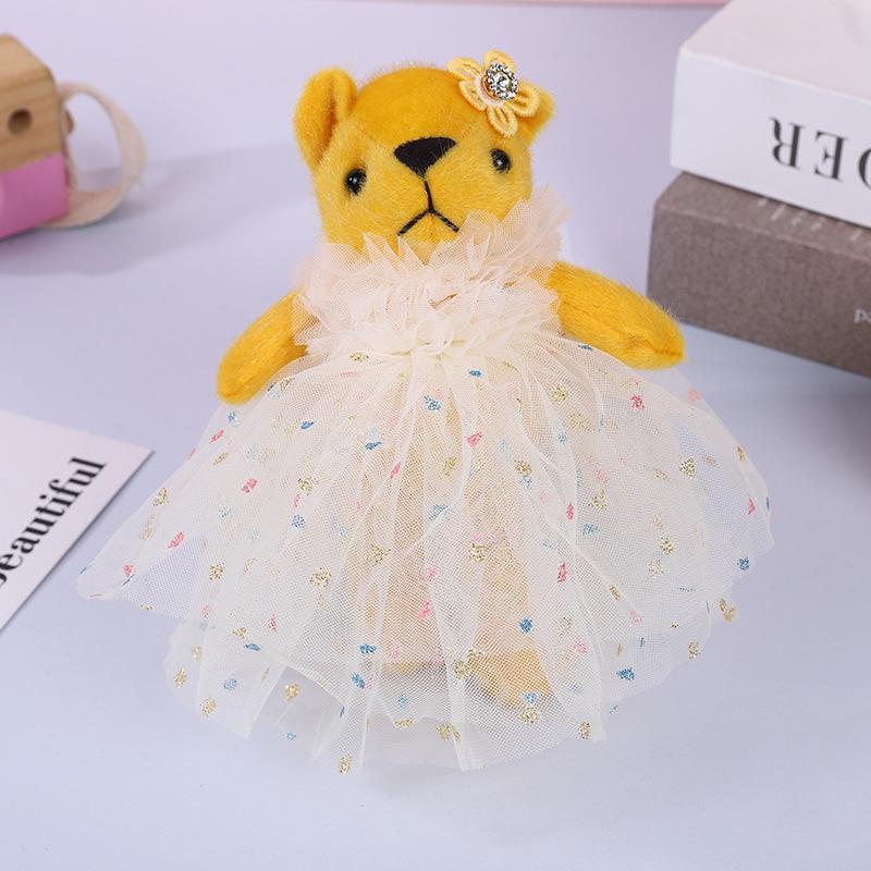 

Очаровательный свадебный мишка, плюшевая игрушка, брелок и подвеска для сумки 15cm