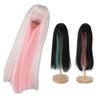 Long Straight Doll Wig Two Color  Doll Hair Wig High Temperature Fiber Doll Replacement Wig for 7