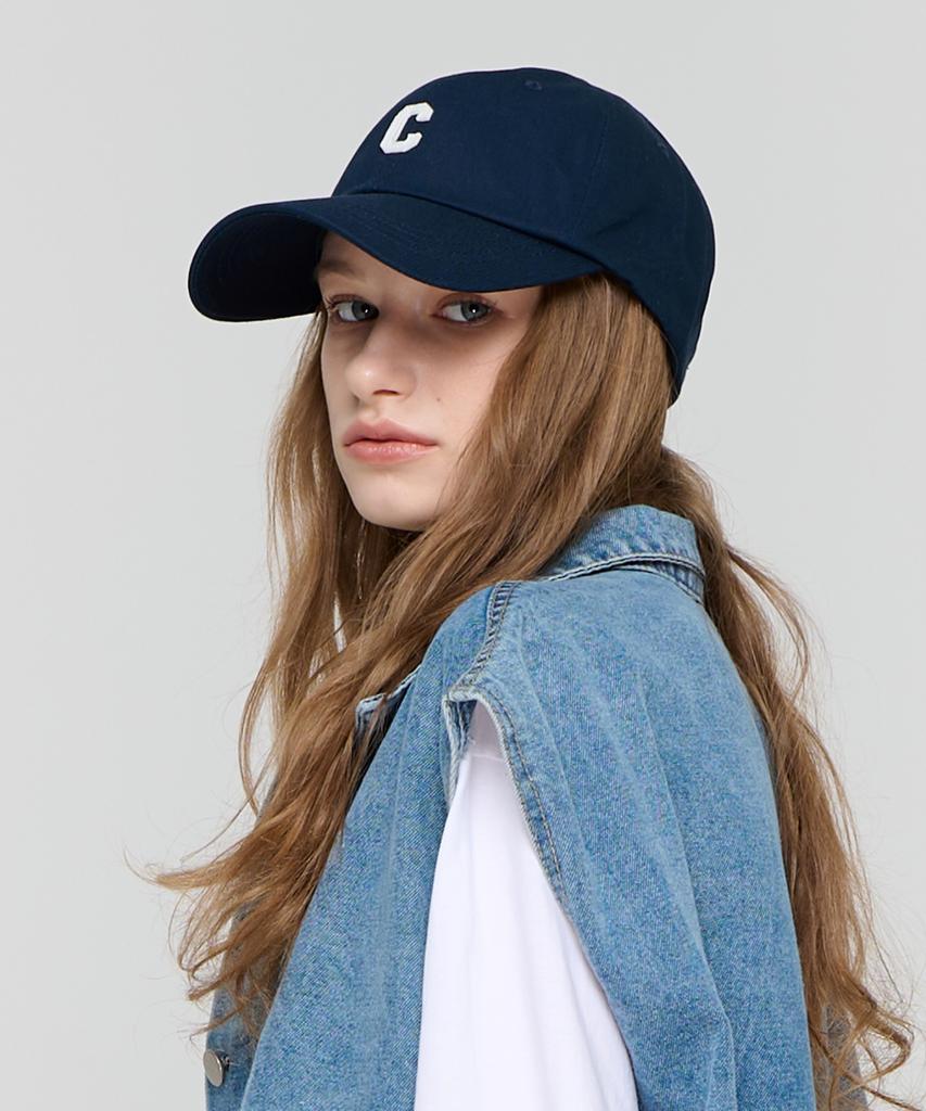 CARGOBROS FOR WOMAN Logo Point Ball Cap (Navy)