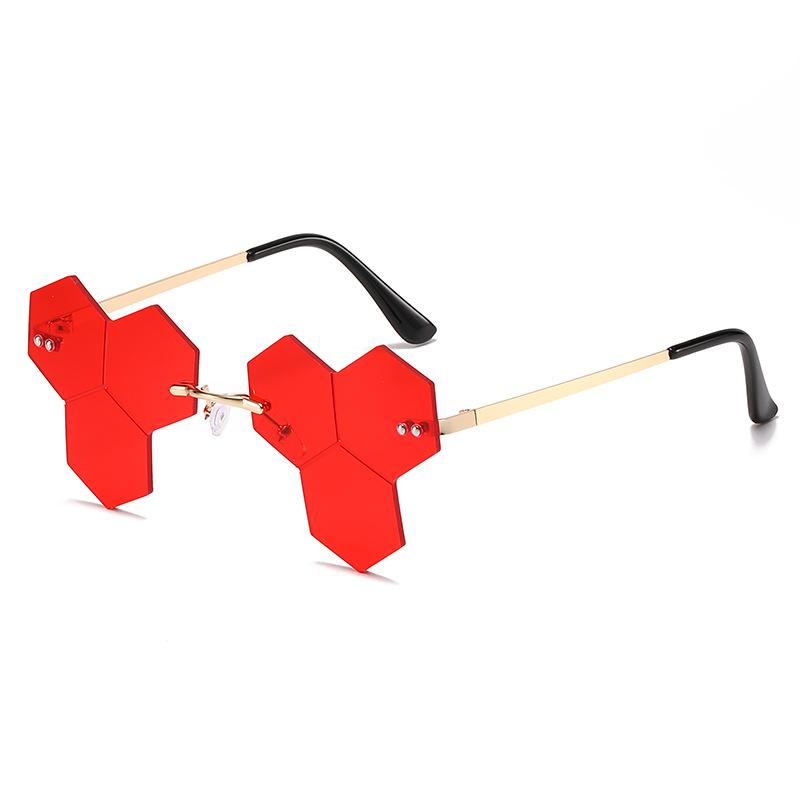 Hip Hop Rimless Sunglasses, Funny Personality Diamond Glasses Sunglasses Women