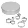 12Pcs Round Cutting Die Stainless Steel Circle Hollow Punching Cutting Mold for Dough Clay