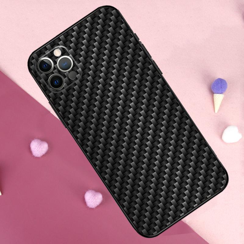 Forged Carbon Phone Case For iPhone 17 Pro Max 17 Air 11 14 15 16 Pro Max Plus 12 13 Mini 16e Back Cover