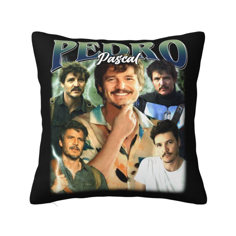 Vintage Bootleg Pedro Pascal Cushion Cover x cm Polyester Velvet Throw Pillow Case For Sofa Chair Home Decoration Pillowslip