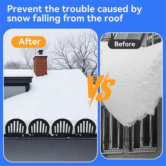 25Pcs Metal Roof Snow Guards with Screws Anti-Snow Device Easy Installation Winter Weather Snow Barrier
