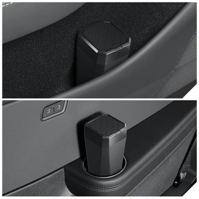 Mülleimer für Tesla Model 3/Y/X/S Modell Y Juniper Seitentür Mülleimer Abfallbehälter mit Deckel Mittelkonsole Organizer Aufbewahrungsbox Case