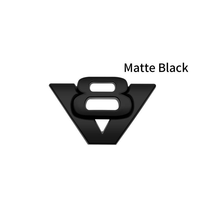 3D Car Styling Chrome Metal V6 V8 Logo Fender Body Side Naklejka Emblemat Odznaka Dla Uniwersalnych Akcesoriów Samochodowych Samochody