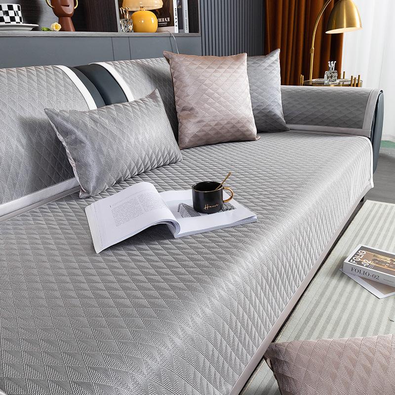 

Ice Silk Sofa Cushion New Summer Non-Slip Mat Seat Cushion Summer Living Room Leather Sofa Cover Cover Cloth Towel 70*70cm