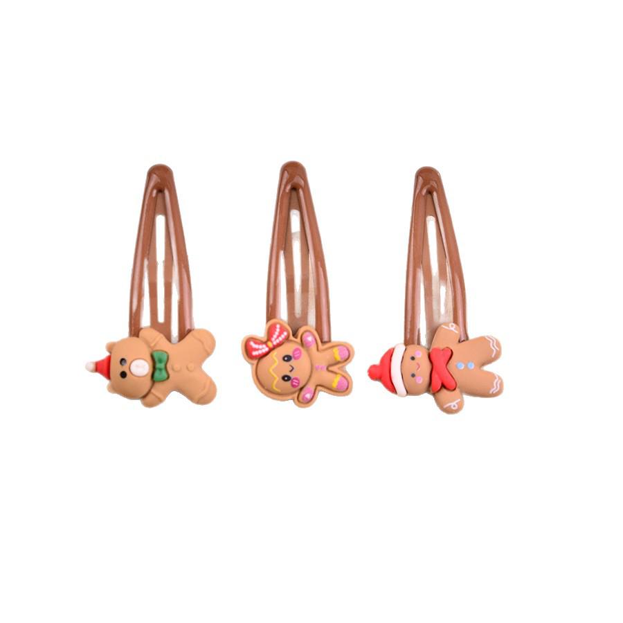 Vánoční kreslená sponka do vlasů Sněhulák - Roztomilý sváteční doplněk pro děti, vhodný pro miminka