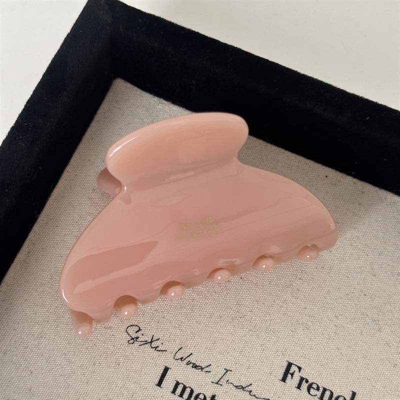 Elegant 6.5cm Acetate Hair Claw Medium Size Sweet Hair Clip Shark Clip Women Hair Accessories Headwear