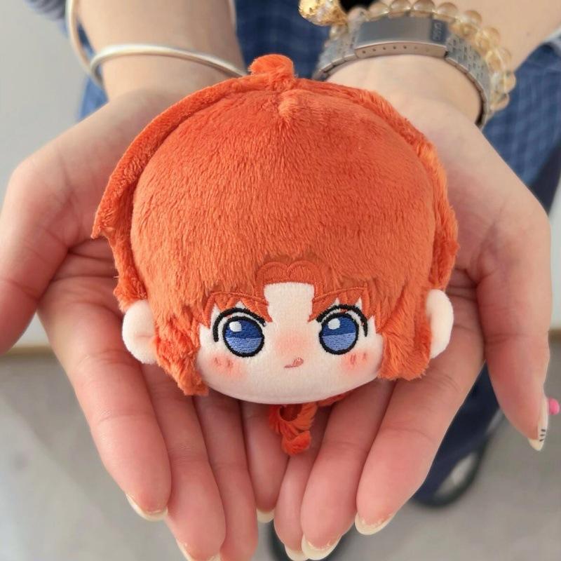 8cm Gintama Pluche Speelgoed Cartoon Schattig Zacht Gevuld Sakata Gintoki Sleutelhanger Poppen Voor Kind Verjaardag Kerstcadeau