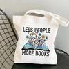 Flowery Books Print Harajuku Women's Casual Shopping & Student Tote Bag