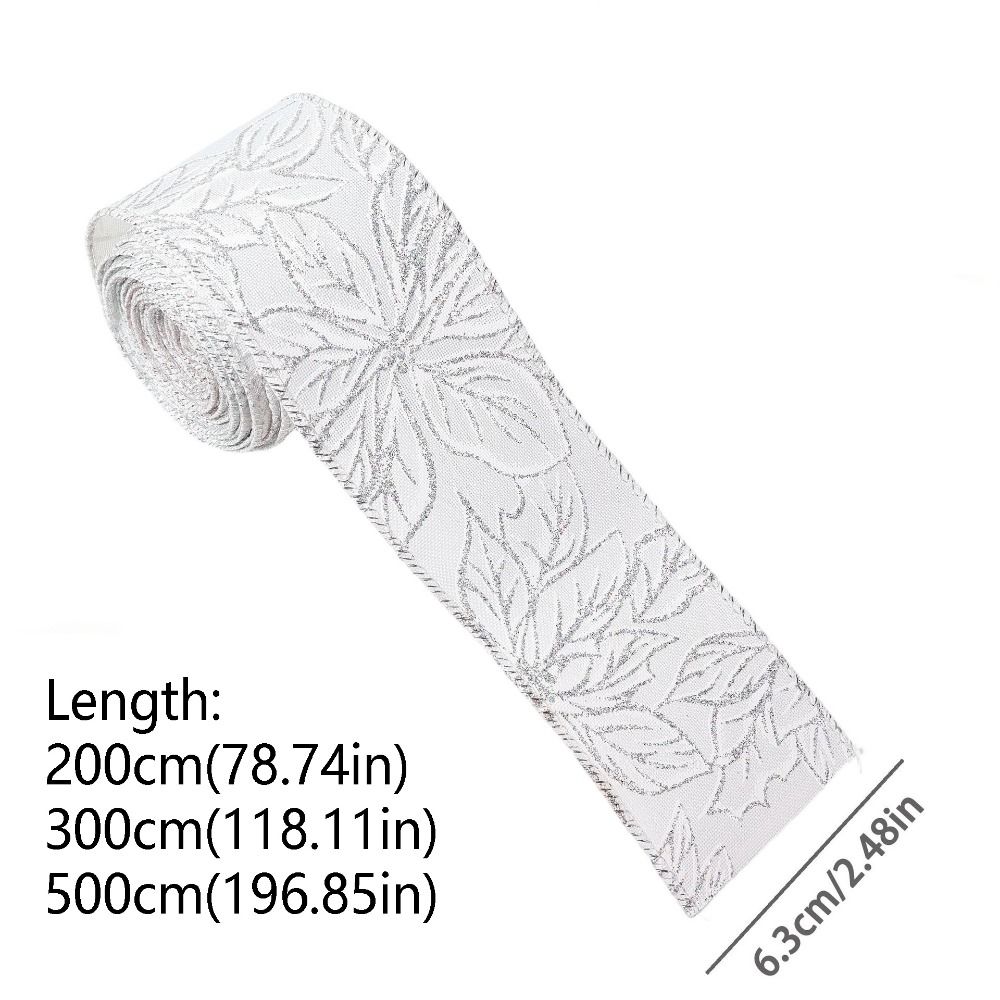 Decorative Christmas Wrapping Ribbon Fabric Trim Bow Decorative Webbing Hair Bows
