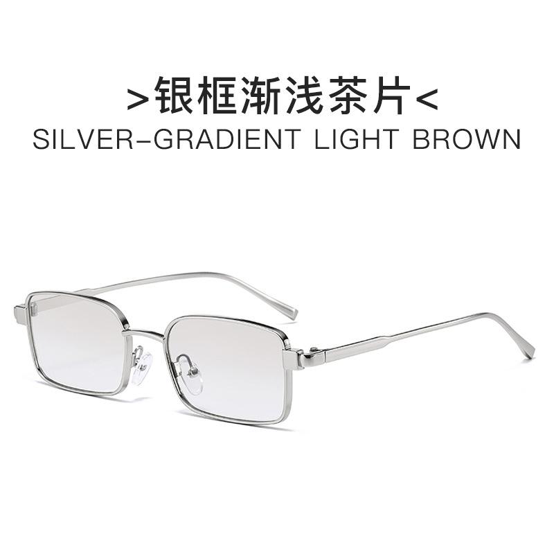 

Small Square Sunglasses Men Women Vintage Metal Frame Sun Glasses Retro Black Shades Luxury Brand Designer Oculos De Sol UV400