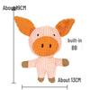 Peluche Bulldog Francese con Palla Squeaky e Giocattolo con Corda per Gatti e Gattini - Resistente al Morso, Design Cartoon Frutta