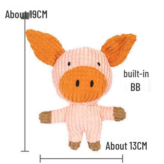 Peluche Bulldog Francese con Palla Squeaky e Giocattolo con Corda per Gatti e Gattini - Resistente al Morso, Design Cartoon Frutta