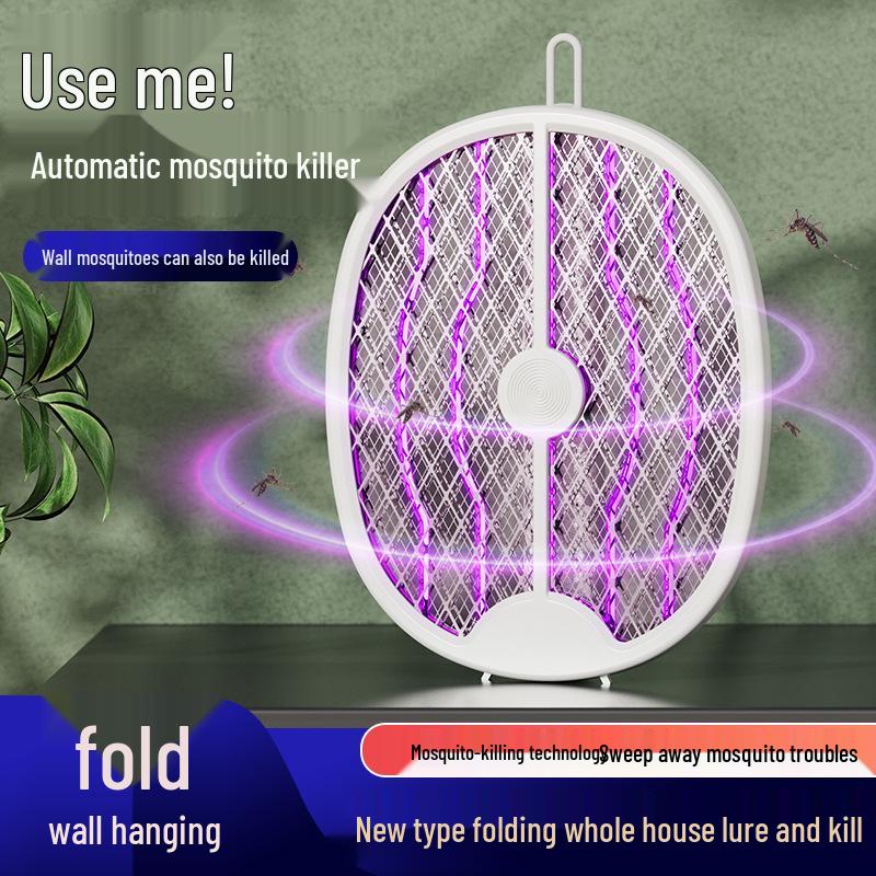 Rechargeable 2-in-1 Telescopic Mosquito Swatter & Purple Light Killer Lamp