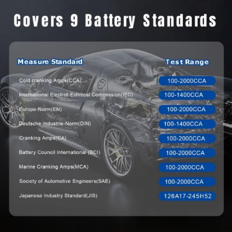 KONNWEI KW650 6V 12V Car Battery Tester 100 To 2000 CCA Motorcycle Auto Battery Analyzer Car Moto Cranking Charging Test Tool