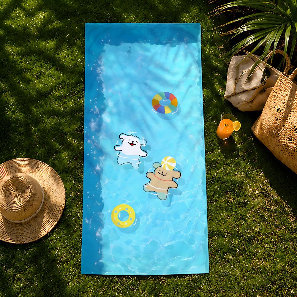 Animal M-Maltese Towel Beach Towel, Quick Drying Absorbent Bath Towel For Swim,Gym,Camping,Outdoor Hot